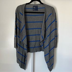 American Eagle Striped Cardigan sweater top